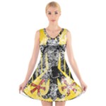 Coat Of Arms Of Germany Washed V-Neck Sleeveless Dress