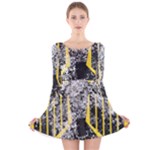 Coat Of Arms Of Germany Washed Long Sleeve Velvet Skater Dress