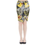 Coat Of Arms Of Germany Washed Midi Wrap Pencil Skirt