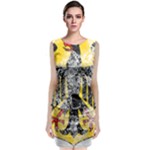 Coat Of Arms Of Germany Washed Sleeveless Velvet Midi Dress