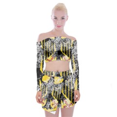 Off Shoulder Top with Mini Skirt Set 