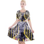 Coat Of Arms Of Germany Washed Quarter Sleeve A-Line Dress