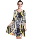 Coat Of Arms Of Germany Washed Quarter Sleeve Waist Band Dress