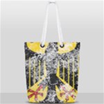 Coat Of Arms Of Germany Washed Full Print Rope Handle Tote (Small)