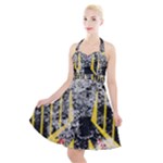 Coat Of Arms Of Germany Washed Halter Party Swing Dress 