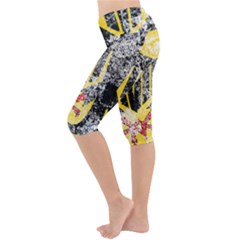 Lightweight Velour Cropped Yoga Leggings 