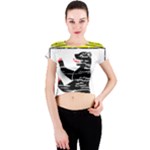 Coat Of Arms Of Berlin Crew Neck Crop Top