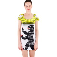 Short Sleeve Bodycon Dress Front Short Sleeve Bodycon Dress Front