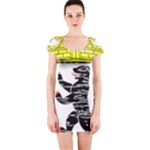 Coat Of Arms Of Berlin Short Sleeve Bodycon Dress