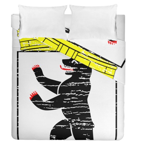 Coat Of Arms Of Berlin Duvet Cover Double Side (Queen Size) from ArtsNow.com