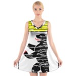Coat Of Arms Of Berlin V-Neck Sleeveless Dress