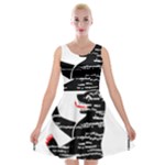 Coat Of Arms Of Berlin Velvet Skater Dress