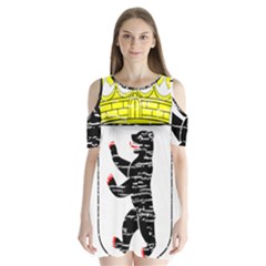 Coat Of Arms Of Berlin Shoulder Cutout Velvet One Piece from ArtsNow.com
