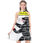 Coat Of Arms Of Berlin Halter Neckline Chiffon Dress 