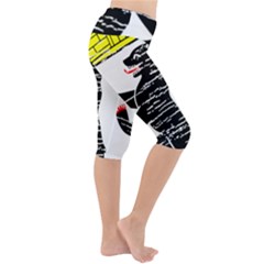 Lightweight Velour Cropped Yoga Leggings 