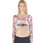 Brandenburg Coat Of Arms Long Sleeve Crop Top