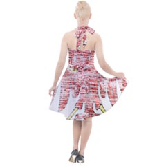 Halter Party Swing Dress  