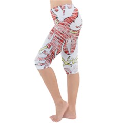 Lightweight Velour Cropped Yoga Leggings 