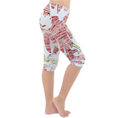 Lightweight Velour Cropped Yoga Leggings 
