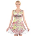 England Coa V-Neck Sleeveless Dress