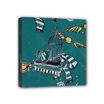 Slytherin Pattern Mini Canvas 4  x 4  (Stretched)