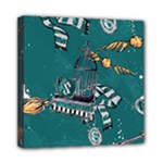 Slytherin Pattern Mini Canvas 8  x 8  (Stretched)