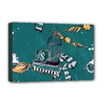 Slytherin Pattern Deluxe Canvas 18  x 12  (Stretched)