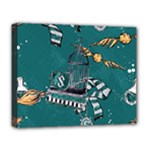 Slytherin Pattern Deluxe Canvas 20  x 16  (Stretched)