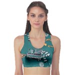 Slytherin Pattern Sports Bra