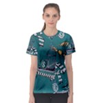 Slytherin Pattern Women s Sport Mesh Tee