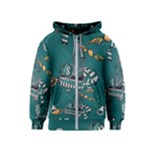 Slytherin Pattern Kids  Zipper Hoodie