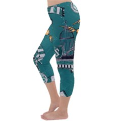 Capri Winter Leggings Back Capri Winter Leggings Back