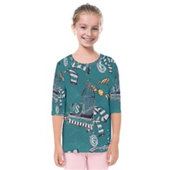Kids  Quarter Sleeve Raglan T-Shirt 