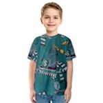 Slytherin Pattern Kids  Sport Mesh Tee