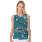 Slytherin Pattern Women s Basketball Tank Top