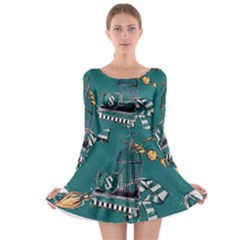 Long Sleeve Skater Dress 