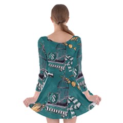 Long Sleeve Skater Dress 
