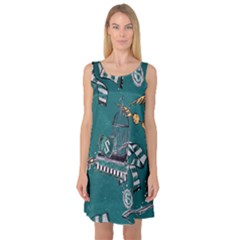 Sleeveless Satin Nightdress 