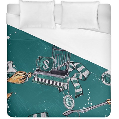 Slytherin Pattern Duvet Cover (King Size) from ArtsNow.com