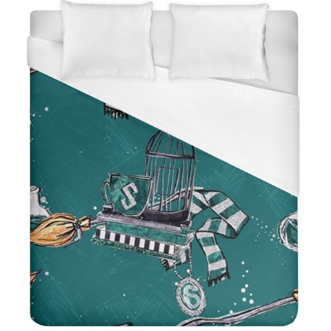 Slytherin Pattern Duvet Cover (California King Size) from ArtsNow.com