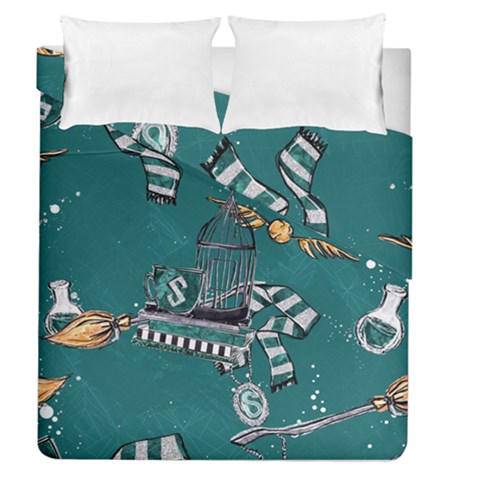 Slytherin Pattern Duvet Cover Double Side (Queen Size) from ArtsNow.com