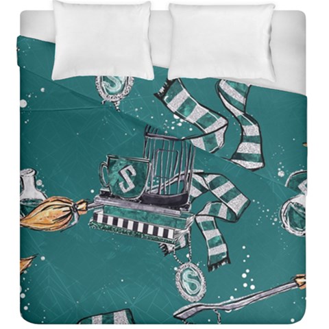 Slytherin Pattern Duvet Cover Double Side (King Size) from ArtsNow.com