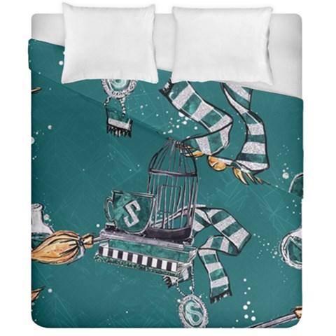 Slytherin Pattern Duvet Cover Double Side (California King Size) from ArtsNow.com