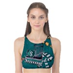 Slytherin Pattern Tank Bikini Top