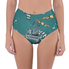 Reversible High-Waist Bikini Bottoms 