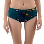 Slytherin Pattern Reversible Mid-Waist Bikini Bottoms
