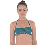 Slytherin Pattern Halter Bandeau Bikini Top