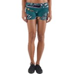 Slytherin Pattern Yoga Shorts