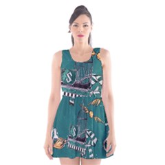 Scoop Neck Skater Dress 