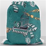 Slytherin Pattern Drawstring Bag (Large)